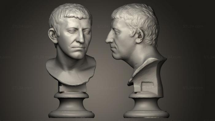 Бюсты и головы античные и исторические (Домиций Корбулон, BUSTA_0023) 3D модель для ЧПУ станка